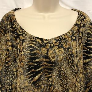 Koret Pull Over Blouse Size 3X Brown Gold (164)
